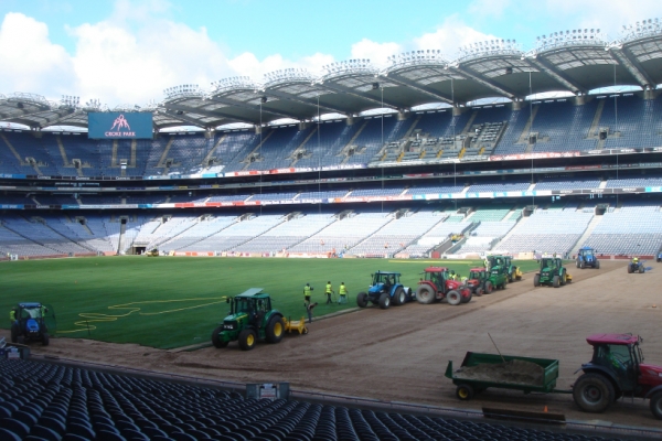 Skill & Teamwork pay off as reconstruction of Croke Park Pitch hailed as a success image 0
