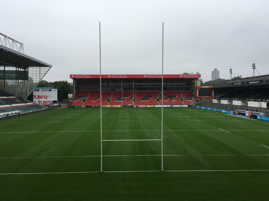Leicester Tigers install Eclipse Hybrid Natural Turf Pitch at Welford Rd
